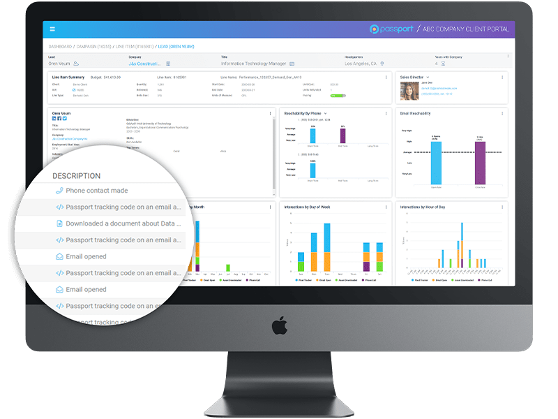 Passport Portal Lead Insights